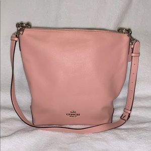 Coach Abby duffel bag with silver chain st…